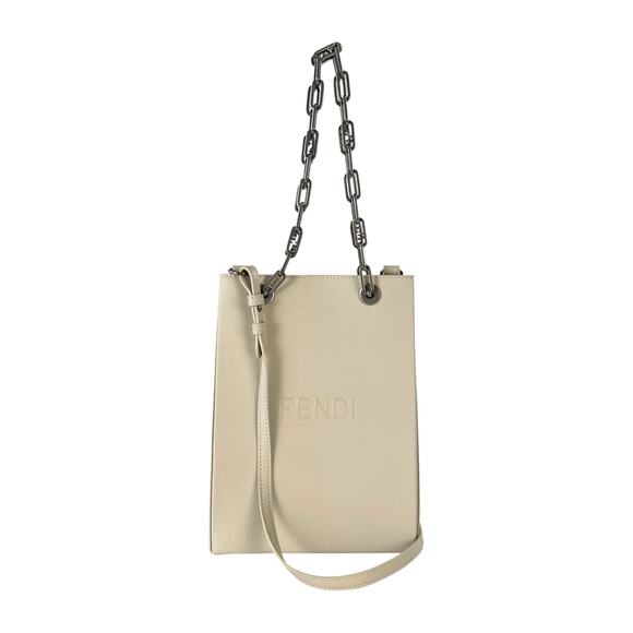 Fendi Leather Shopping Two-Way Tote - Picture 1 of 9